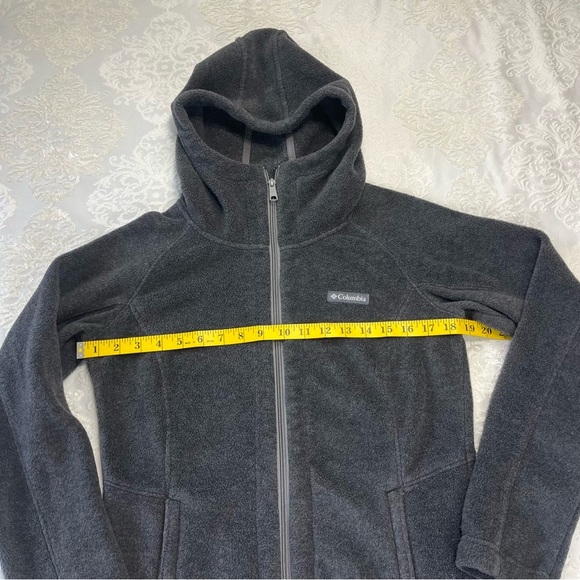 Women's Columbia Benton Springs II Long Fleece Hooded Zip Jacket Grey Size Small - Picture 7 of 9